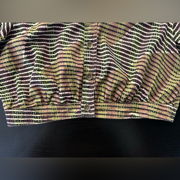 Urban Outfitters Black and Green Patterned Shirt - Picture 3 of 6